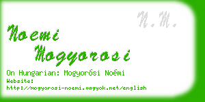 noemi mogyorosi business card